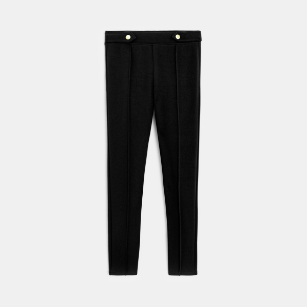 Jegging chic en jersey Milano noir fille Jegging chic en jersey Milano noir fille