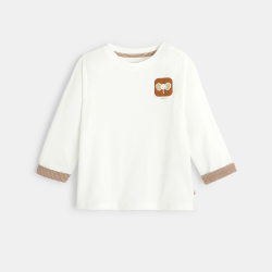 T-shirt éléphant blanc bébé garçon