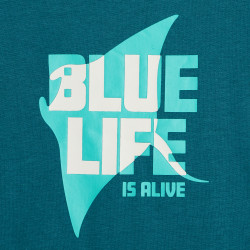 T-shirt à message "Blue...