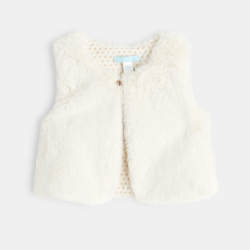 Gilet soft boa print floral...