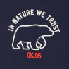 T-shirt col roulé à message In Nature We Trust