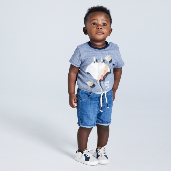 Short en jean bleu bébé garçon Short en jean bleu bébé garçon