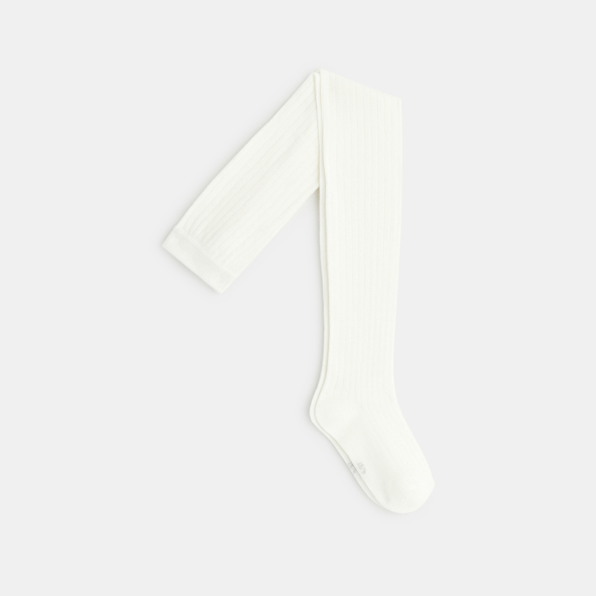 جوارب طويلة مضلعة بيضاء للفتيات جوارب طويلة مضلعة بيضاء للفتيات