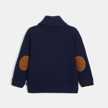 سترة بأزرار من التريكو المختلط والقطن العضوي