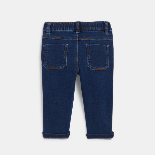 Jean confort ultra stretch enfilable bleu bébé garçon Jean confort ultra stretch enfilable bleu bébé garçon