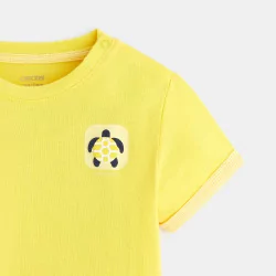 T-shirt à motif jaune bébé...