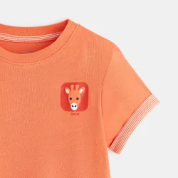 T-shirt à motif orange bébé...