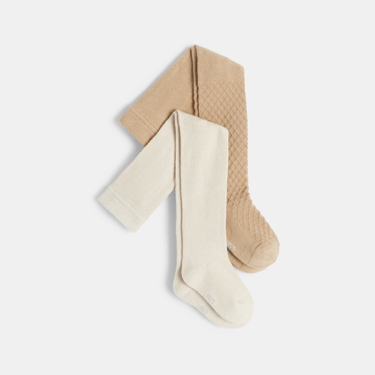 الجوارب الدافئة الفاخرة (مجموعة من 2) طفلة باللون البيج الجوارب الدافئة الفاخرة (مجموعة من 2) طفلة باللون البيج