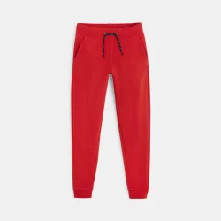 Pantalon de jogging en molleton rouge garçon