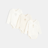 Body croisé animaux brillants (lot de 3) blanc naissance Body croisé animaux brillants (lot de 3) blanc naissance