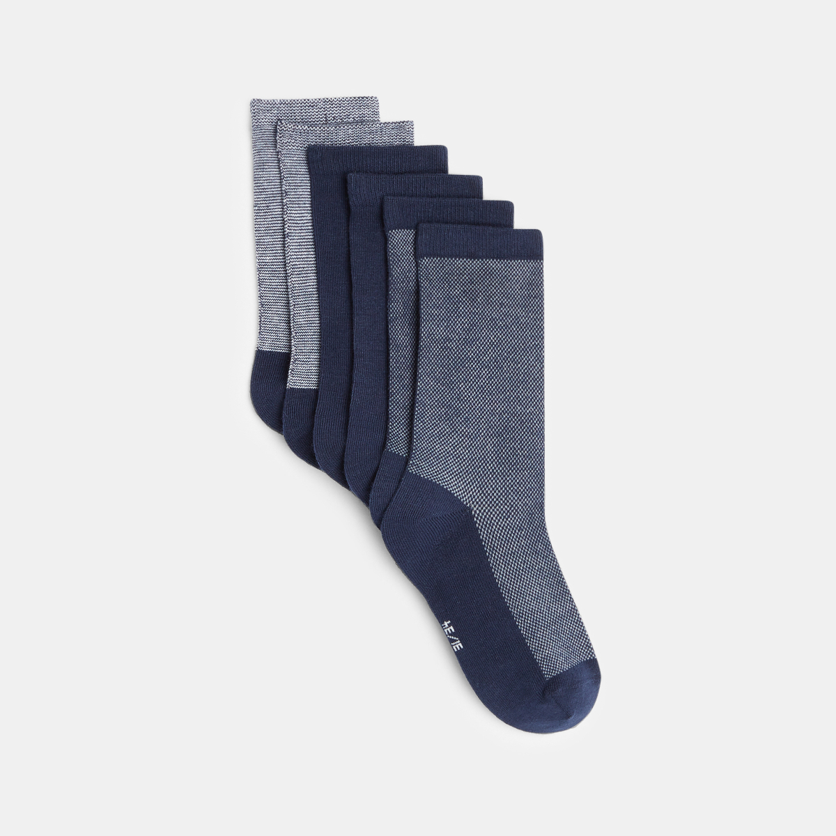 Chaussettes (lot de 3 paires) bleues garçon Chaussettes (lot de 3 paires) bleues garçon