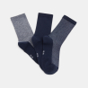 Chaussettes (lot de 3 paires) bleues garçon Chaussettes (lot de 3 paires) bleues garçon