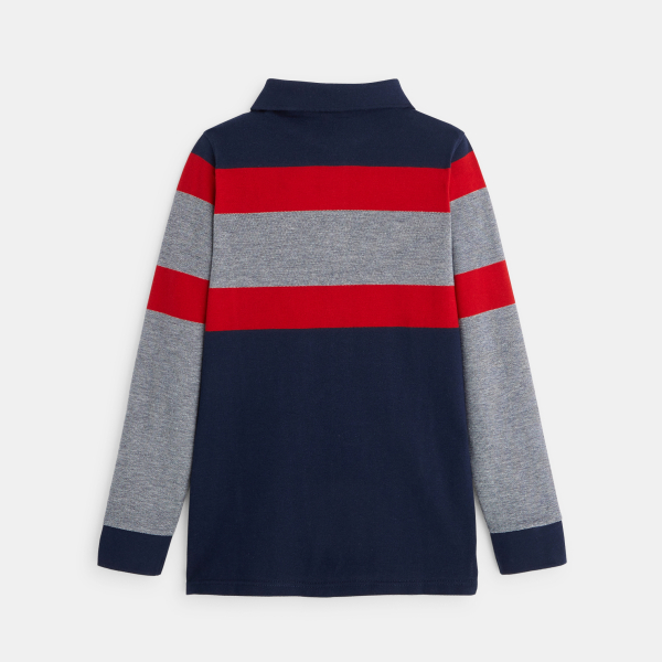 بلوزة ياقة قميص مخططة مع عبارة "Open your mind" بلوزة ياقة قميص مخططة مع عبارة "Open your mind"