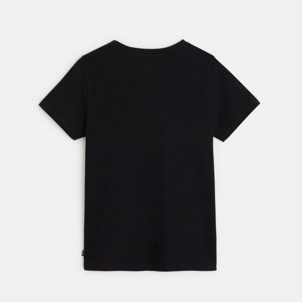 تيشيرت أساسي بأكمام قصيرة للأولاد باللون الأسود تيشيرت أساسي بأكمام قصيرة للأولاد باللون الأسود