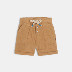 شورت من القطن الخفيف النافر