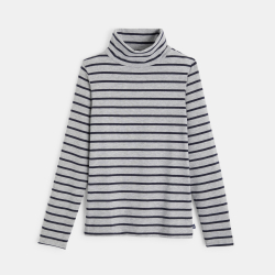 تيشيرت رمادي مخطط للأولاد