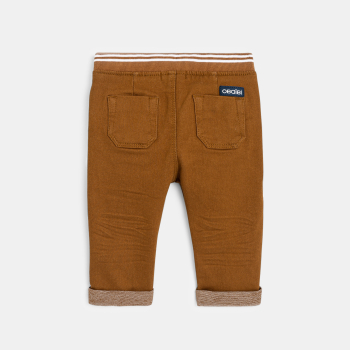 Jean denim confort ultra stretch marron bébé garçon