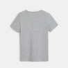 T-shirt basique manches courtes gris garçon T-shirt basique manches courtes gris garçon