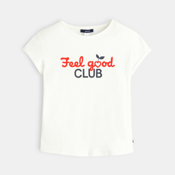 T-shirt manches courtes à message FEEL GOOD CLUB