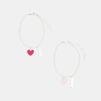 Bracelets "best friends" (lot de 2) jaune fille