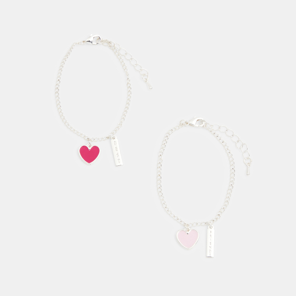 Bracelets "best friends" (lot de 2) jaune fille Bracelets "best friends" (lot de 2) jaune fille