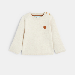 سترة متماسكة بياقة صدفية...