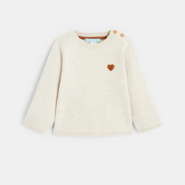 سترة متماسكة بياقة صدفية بيضاء للفتيات الصغيرات سترة متماسكة بياقة صدفية بيضاء للفتيات الصغيرات