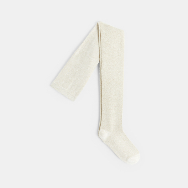 جوارب طويلة دافئة للفتيات باللون البيج جوارب طويلة دافئة للفتيات باللون البيج