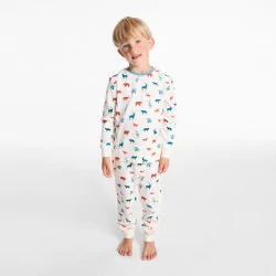 Pyjama 2 pièces en velours imprimé garçon