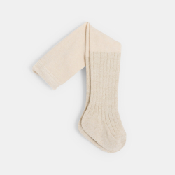 كولون من القطن المضلع بخيط أبيض لامع، بناتي رُضع