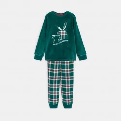 Pyjama de Noël vert Garçon