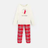 Pyjama de Noël écossais rouge Fille