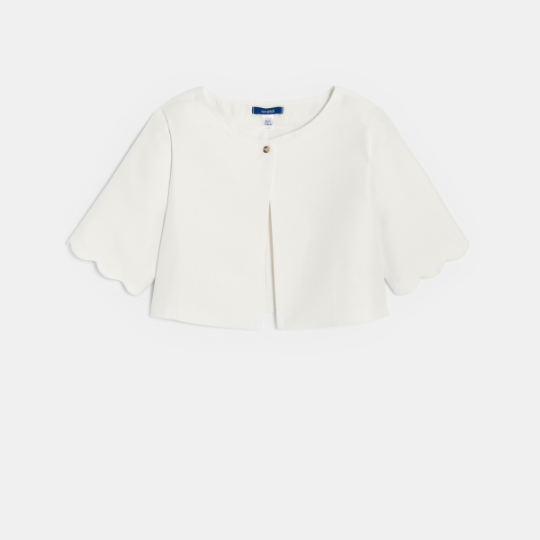 جاكيت بوليرو أوف وايت للفتيات جاكيت بوليرو أوف وايت للفتيات