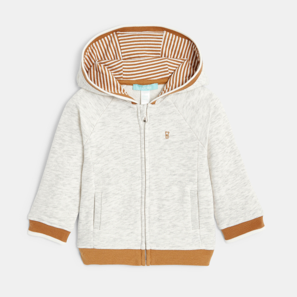 سويت شيرت ميلتون رمادي بسحّاب مع غطاء رأس للأولاد الصغار سويت شيرت ميلتون رمادي بسحّاب مع غطاء رأس للأولاد الصغار