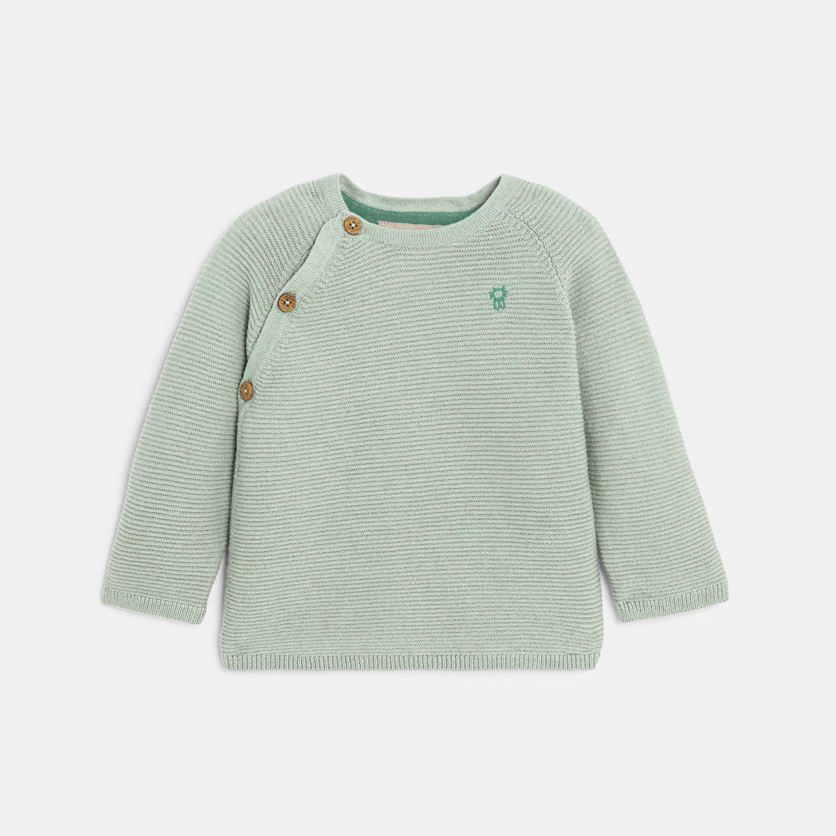 كنزة تريكو بلون أخضر لحديثي الولادة كنزة تريكو بلون أخضر لحديثي الولادة