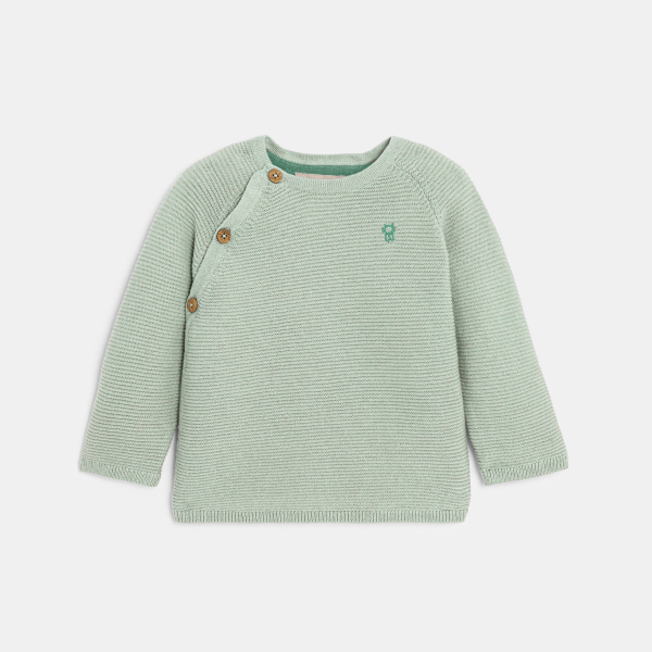 كنزة تريكو بلون أخضر لحديثي الولادة كنزة تريكو بلون أخضر لحديثي الولادة