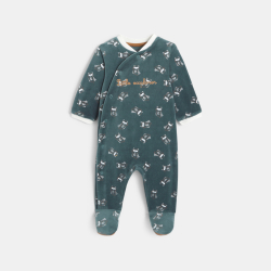 Dors-bien velours vert bébé...