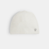 قبعة صوف مضلّعة باللون الأبيض لحديثي الولادة قبعة صوف مضلّعة باللون الأبيض لحديثي الولادة