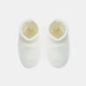 حذاء خفيف محبوك من التريكو باللون الأبيض لحديثي الولادة حذاء خفيف محبوك من التريكو باللون الأبيض لحديثي الولادة