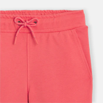 Pantalon de jogging cargo uni rose corail Fille