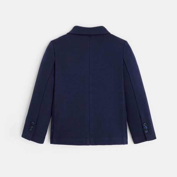 سترة ناعمة باللون الأزرق للأولاد الصغار سترة ناعمة باللون الأزرق للأولاد الصغار