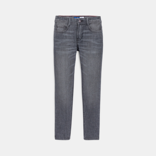 بنطال جينز بقصّة سلم، رمادي للأولاد بنطال جينز بقصّة سلم، رمادي للأولاد