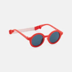نظارة شمسية دائرية باللون الأحمر للأولاد الصغار