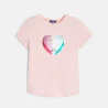 T-shirt à sequins magiques rose Fille