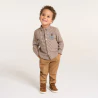 Chemise à carreaux en tubique marron bébé garçon