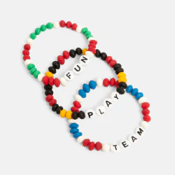Bracelets à message multicolores Fille
