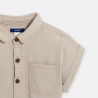 Robe-chemise safari beige Fille