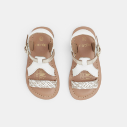 صندل جلد بشرائط باللون...