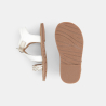 Sandales cuir à lanières blanc bébé fille Sandales cuir à lanières blanc bébé fille