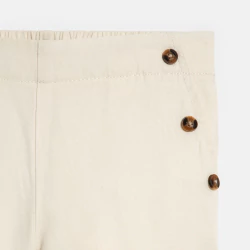 Pantalon à pont beige Fille